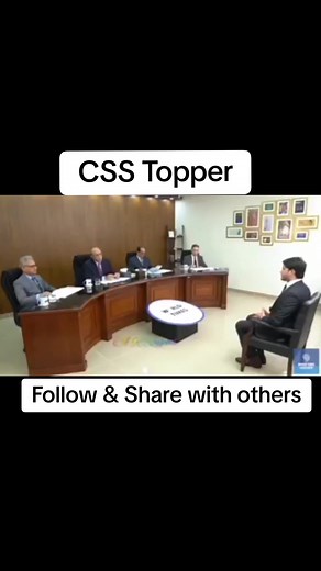 CSS #Topper #Mr.#Bilal Must #Watch #csspms #cssaspirant #pms #interview #session #csps #officers #cspsacademy #cssofficersofpakistan #1m #views #100m #foryou #fyp #foryouofficial #viral #lahore #punjab #pakistan