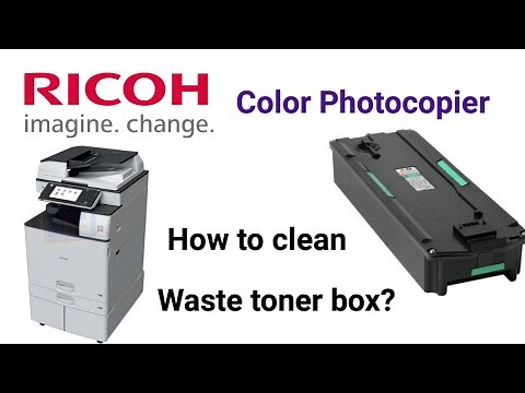 Ricoh How to Clear waste toner from wastage toner box? MP C2004ex c2504 c2000 c2500 c3000