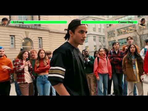 Karate Kid: Legends li Fong vs Bully Conor First Battle with healthbars