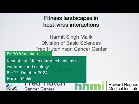 EMBO Workshop - Keynote lecture: Fitness landscapes in host-virus interactions