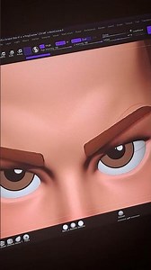 Eleven Fast stylized eyebrows #zbrush #strangerthings