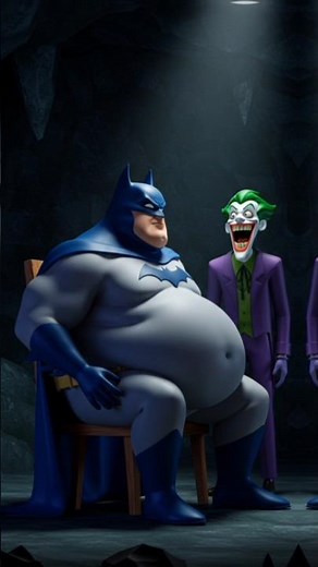 Batman ficou gordo de tanto comer sanduíche