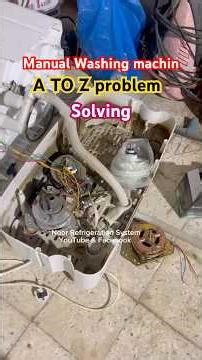 Washingmachine ATOZ problem solution #washingmachine #manualwash #shorts