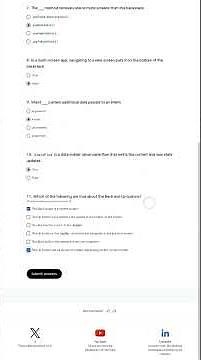 Unit -4 Navigation and app architecture Quiz answers