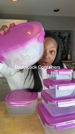 LocknLock nestable food storage containers | Stackable meal prep containers | Fridge and pantry organization must have #foodstoragecontainers #foodstorage #foodcontainers #containers #tiktokshopcreatorpicks