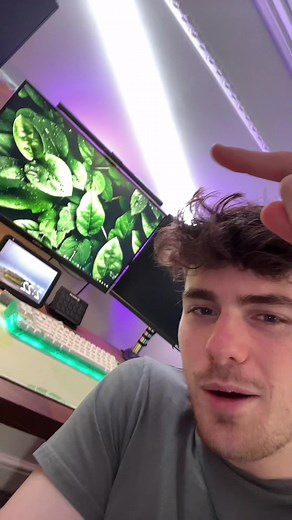 possibly the best upgrade to any setup 💡 #pcsetup #gamingsetup #desksetup #monitorlight #setupupgrades