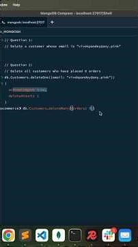 How to delete documents in mongodb | deleteOne() vs deleteMany() #coding #mongodb #programming