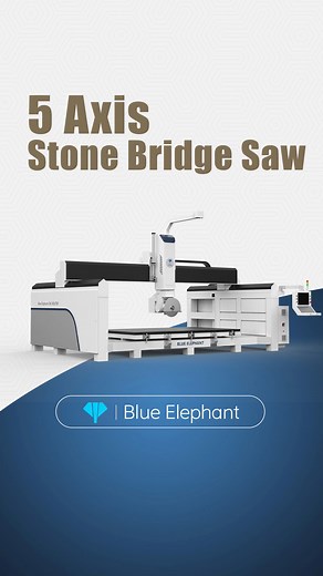 High Efficiency 5 Axis Stone Bridge Saw CNC Bridge Saw for Sale #5axisbridgesaw #saw #cnccuttingmachine #sawblade #bridgesawmachine #bridge | Jinan Blue Elephant CNC Machinery Co.,Ltd