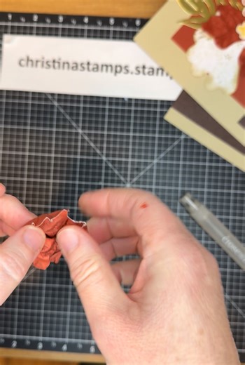 Autumn layout page and a fun paper technique | Christina Eisenhour, Independent Stampin' Up Demonstrator | Facebook