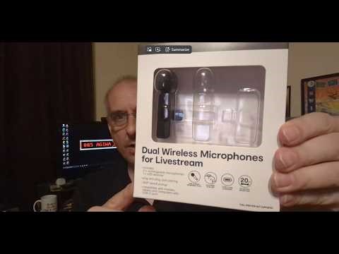 Anko Dual wireless microphones for Livestream test model cr-wlsmc