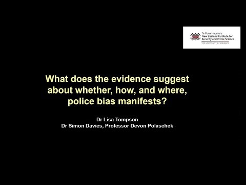 What does the evidence suggest about whether, how, and where, police bias manifests