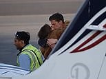 Ben Affleck and Jennifer Lopez pack on the PDA ahead of flight out of LA