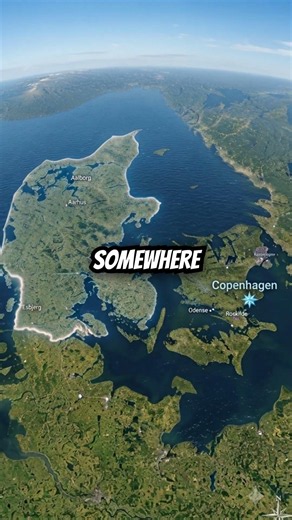Europe's Only Island Capital?! 🇩🇰 #denmark #geography #europe