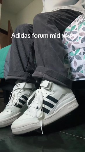 Adidas forum mid 🤍 #tennis #adidas #tenisadidas #aesthetic #adidasforummid #haul #hauladidas #fyp