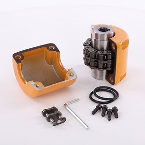 [Hot Item] Kc Series Power Transmission Steel Casting Torque Limiter Clutch Industrial Double Strand Flexible Shaft Sprocket Roller Chain Coupling