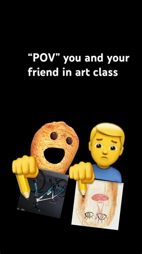 POV you and your friend at art class #viral #trending #funny