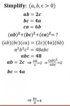 Algebraic Equations and Expressions