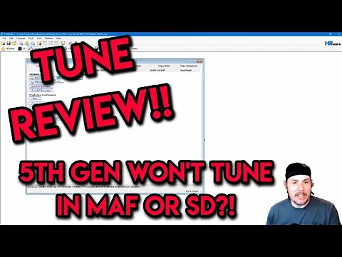 MAF and SD Tuning Issues On A Gen 5, Tune Review!