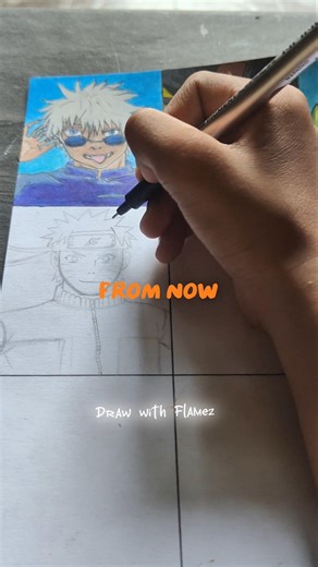 Naruto Uzumaki Day 4💝✨ of 9 days top 9 powerfull characters series #short #anime #Naruto#drawing