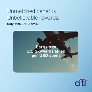 Frequent flyers enjoy more privileges with a Citi Ultima Credit Card. Sign up now and make the most of your travels. * T&C’s apply Citibank, N.A. – UAE Branch is licensed by the Central Bank of the UAE as a branch of a foreign bank. يتمتع المسافرون الدائمون بامتيازات متنوعة مع بطاقة سيتي الائتمانية ألتيما. سجّل الآن واجعل من أسفارك تجربة لا تُنسى. *تُطبق الشروط الأحكام سيتي بنك أن. ايهز – فرع الإمارات تم ترخيصه كفرع لبنك أجنبي من قبل مصرف الإمارات العربية المتحدة المركزي. | Citi UAE