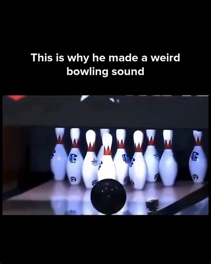 @historyunredacted | This is why he made a weird bowling sound. Bowling involves rolling a heavy ball down a lane to knock down pins, but did you know that you... | Instagram