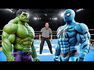 HULK VS BLUE SPIDER-MAN - EPIC BATTLE