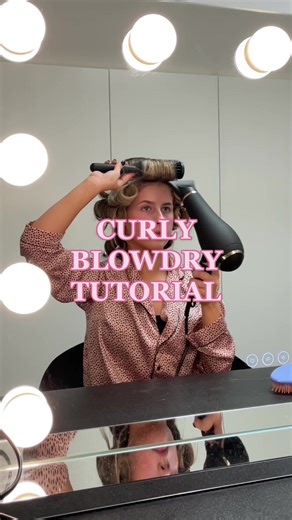 Curly Blowdry Tutorial with Blowdry Brush and Curlers