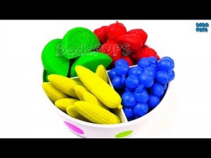 Learn To Count 1 to 10 with Super Sorting Pie|Counting Numbers 1-10 Fruits and Vegetables