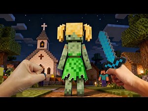 Zombie and Girl! REAL LIFE IN MINECRAFT! REALISTIC