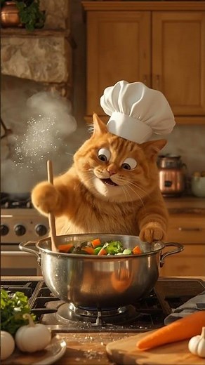 Chef Cat Cooks Up Cozy Country Comfort Food 🐱🍲 | Adorable Cooking Animation