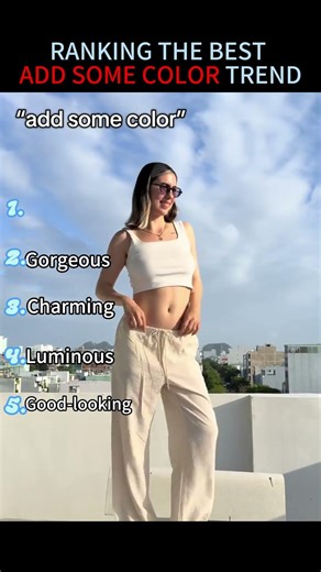 Ranking the Best Add Some Color Trend #tiktok #trend #reels #reelschallenge