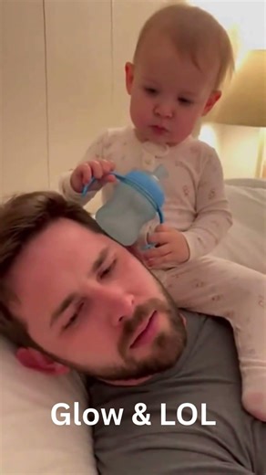Toddler vs Snoring Dad… Unexpected Ending 😂💧👶