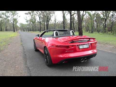 Jaguar F-Type V6 engine sound and 0-100km/h