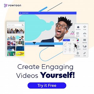 Try Powtoon FREE to create pro videos & Get UNLIMITED visual choices: ✅ Royalty-free Footage & Music ✅ Animation & Characters ✅ Screen Recording ✅ Custom Branding ✅ And More! | Powtoon