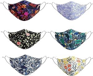 Cloth Face Mask with Reusable Washable-Individually Wrapped Adjustable Face Mask Earloop for Adults