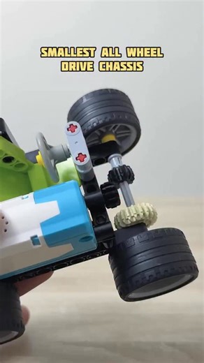 Bricks Master Builders on Instagram: "Smallest All Wheel Drive Chassis #lego #technic #creative #legotechnic #diyproject"