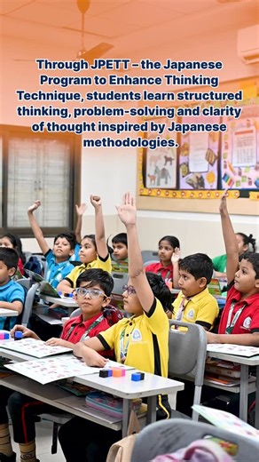 Children's Academy Group of Schools on Instagram: "At Children’s Academy, we bring global learning into everyday education. Through JPETT - the Japanese Program to Enhance Thinking Technique, students develop structured thinking, problem-solving ability, and clarity of thought drawing on proven Japanese methodologies. It is not simply about learning a new approach; it is about cultivating discipline, focus, and a deeper way of reasoning. Because global perspectives shape future-ready minds. #Ski