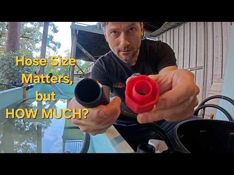 Electric 2" Gold Dredge: Hose SIZE MATTERS... but HOW MUCH? Efficiency measured with good results!