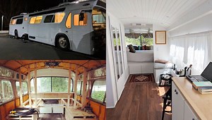 It Took 3 Years to Convert an Old Greyhound Bus into This Stunning Mobile Home