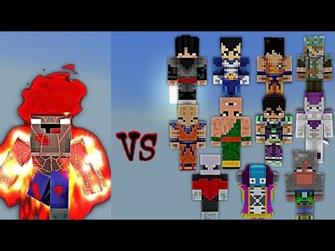 Angry Noob vs Dragon Ball Z Bosses 🔥 | Minecraft PE | MobBattle
