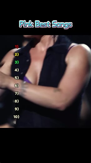 Which song do you think is number one? Write it in the comments section. @P!NK #pink #getthepartystarted #top10 #top10songs #pop #hiphop Note: Songs & Video Credits/Sources are P!nk & Vevo on YouTube.
