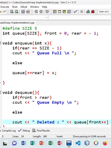 #viraltiktok #foryoupage #technology #creatorsearchinsights #makemefamous Efficient Queue Implementation in C using Arrays 📊 FIFO Principle • Memory Management • Data Structures