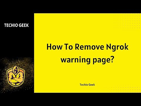 How To Remove Ngrok warning page?