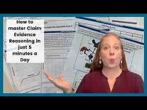How to master claim evidence reasoning with just 5 mintues a day. Writing CER in science