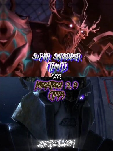 Megatron 2.0 (TFP) vs Super Shredder (TMNT) |#transformersprime #tmnt2012