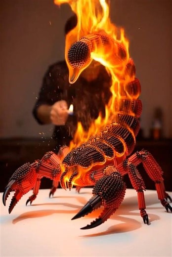 10,000 Matchstick Scorpion Burn 🔥 (So Satisfying) #asmr #satisfying
