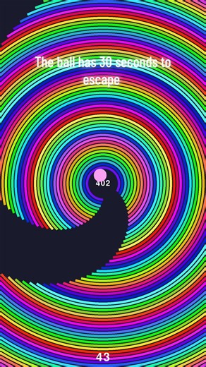 The ball has 30 seconds to escape #bouncingball #oddlysatifying #fyp #loop #asrm