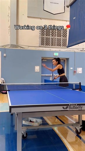 Working on 3 diffrent spin serve #pingpong #tabletennis #pingponggirl #sport #탁구 #乒乓球 #foryou #skill #howto #tennis | Becca | Facebook