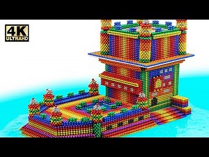 DIY - How To Build Amazing Castle On Water From Magnetic Balls (Satisfying) | Magnet World Series