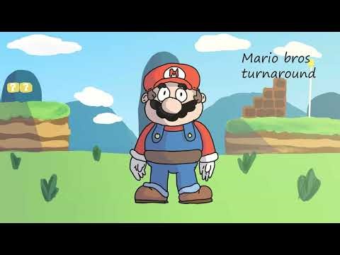 Creating Mario Bros 2D Turnaround Animation: Layer-by-Layer Process